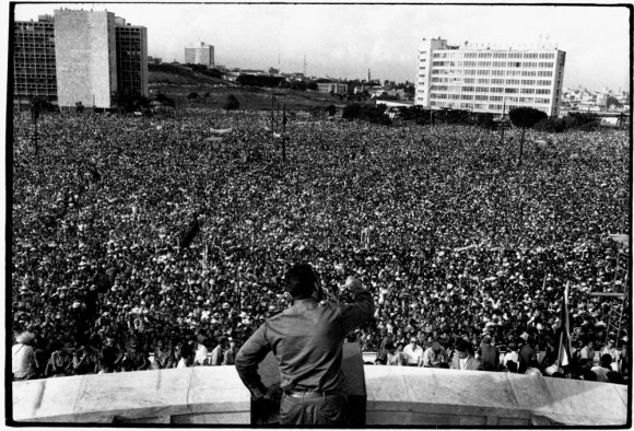 Fidel en la Primera Declaración de La Habana. Foto: Raúl Corrales
