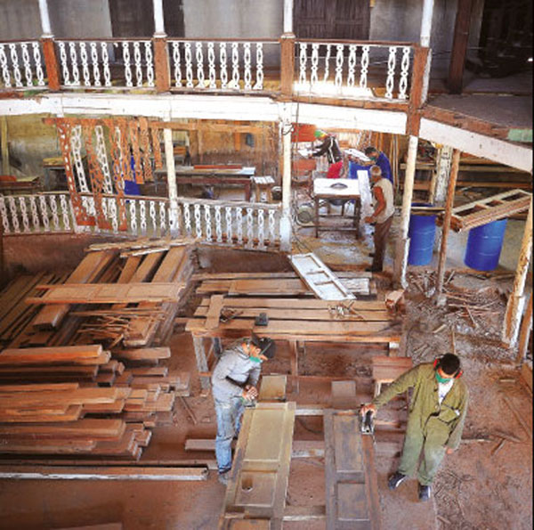 avanzan-labores-de-restauracion-del-teatro-colonial-de-gibara